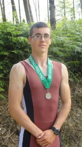Mark Ryder won silver in the boys J16 scull